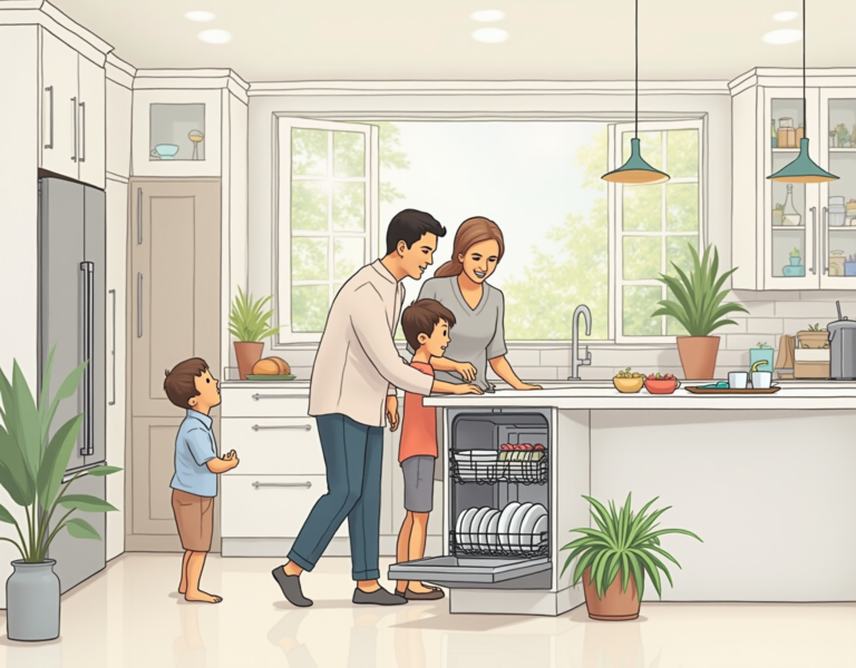 12인용 식기세척기로 주방 노동을 줄여보세요!