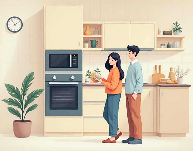 스마트하게 주방 홈스타일링! 빌트인 광파오븐으로 공간 활용과 건강식 UP