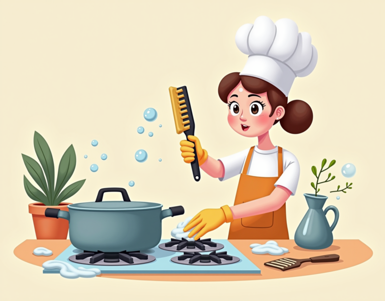 청소 노하우로 가스레인지 말끔하게 정돈하기