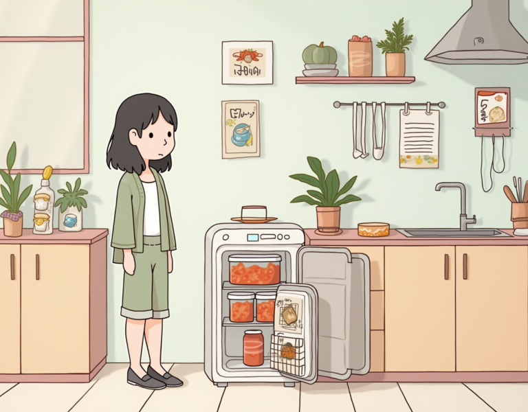 소형 미니 김치냉장고로 스마트한 1인 가구 라이프