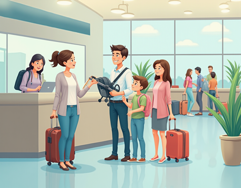 아이와 여행 시 필수! 공항에서 활용하는 기내반입 유모차