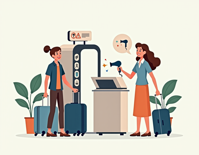 여행 드라이기 기내 반입, 허용 여부와 꼭 지켜야 할 규정 살펴보기