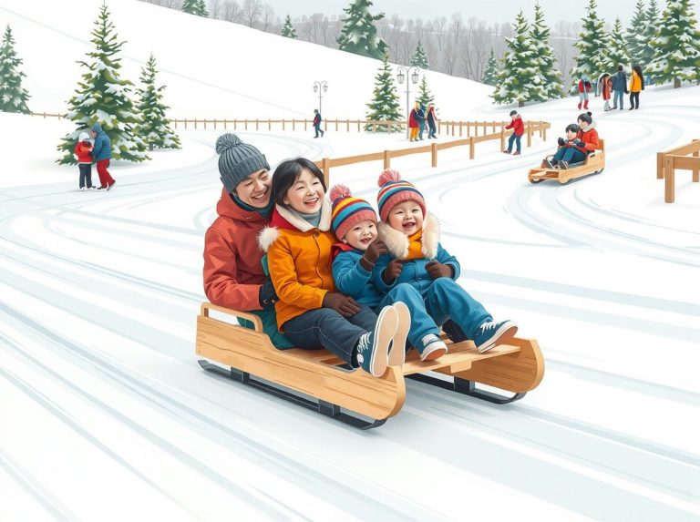 거창 수승대 눈썰매장, 120미터 슬로프와 무빙워크의 위력